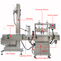 YIMU PM50 Machine de capsulage entièrement automatique seau tasse peut carton en plastique bouteille capsuleuse avec couvercle dispositif d'alimentation