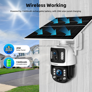 Hongnaer 6MP 7/24 ghi lại ống kính kép 36x Zoom năng lượng mặt trời an ninh không dây CCTV PTZ <span class=keywords><strong>camera</strong></span> UBOX ngoài trời wifi 4 gam Sim Thẻ năng lượng mặt trời máy ảnh - Product Image 3