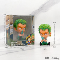 Vente chaude Dessin Animé 3D Anime One Pieces Luffy Zoro Figurines Modèle De Voiture Décoration Collection Figurines Jouets En Gros
