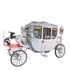Calidad garantizada HengYiSheng Electric Buggy Horseless Carriage Venta Boda Royal European Style Horse Carriage Q235B Steel - Product Image 5