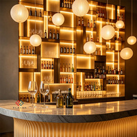 Comptoir de réception de luxe sur mesure, respectueux de l'environnement, pour hôtel, restaurant, comptoir de bar professionnel en marbre