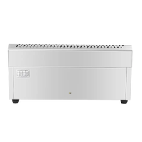 Grill à gaz professionnel en acier inoxydable pour hôtels et restaurants, plaque de cuisson plate, gril à gaz commercial