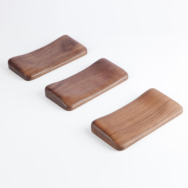 Wooden Mouse Wrist Rest Palmrest Walnut Wrist Support Gift Present Fatigue Reduction Solid Wood Mouse Rest Non-slip Ergonomic