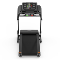 Caminadora Eléctrica para el Hogar con Pantalla LED, Motor Silencioso sin Escobillas de 4.0 HP, Inclinación Automática de 20 Niveles, Área de Corredor Extra Ancha, Entrenamiento Físico