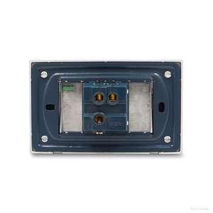 สวิตช์ไฟแบบอเมริกัน สีดำ อะคริลิคเงา มาตรฐานอเมริกาใต้ 1 ชุด 1 สวิตช์ไฟติดผนังสำหรับโคมไฟถนน - Product Image 3