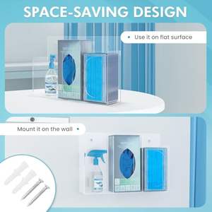 กล่องใส่ถุงมืออะคริลิกใสสำหรับห้องทำความสะอาด - Product Image 2