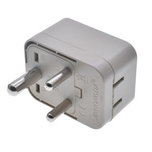 Adattatore per spina da 10A ue a piccolo sudafrica da AU/US a Round <span class=keywords><strong>3</strong></span> pin India Type-D convertitore di alimentazione in viaggio per lo Sri Lanka Pakistan - Product Image 4