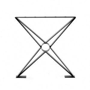 Pieds de meubles en acier inoxydable robustes à monter soi-même pour banc et table basse, noirs, pour usage hospitalier et en cuisine - Product Image 3