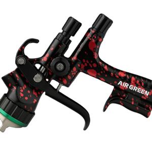 ปืนพ่นสีระบบลม AIR GREEN แรงดันสูง HVLP หัวฉีดขนาด 1.<span class=keywords><strong>3</strong></span> มม. สำหรับงาน DIY ความจุ 600 มล. ใช้กับสีน้ำได้  วัสดุพลาสติก - Product Image 4