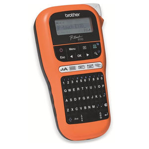 Étiqueteuse <span class=keywords><strong>PT</strong></span>-E110 <span class=keywords><strong>Brother</strong></span>, imprimante d'étiquettes <span class=keywords><strong>P</strong></span>-<span class=keywords><strong>Touch</strong></span> pour électricien, portable, clavier QWERTY, pour étiquettes 6/9/12mm - Product Image 4