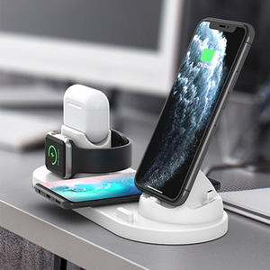 Nuevos Productos, Estación de Carga Inalámbrica 4 en 1 para Apple Watch, para <span class=keywords><strong>AirPods</strong></span> <span class=keywords><strong>Pro</strong></span>, Cargador Inalámbrico para Teléfono, para ISO, <span class=keywords><strong>Android</strong></span>, Tipo C - Product Image 3