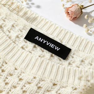 Étiquettes tissées en polyester personnalisées avec logo et slogan de marque, étiquettes cousues sur mesure pour le col des vêtements, pour la marque de vêtements - Product Image 6
