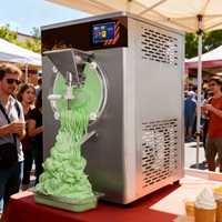 Nouvelle machine à crème glacée commerciale de haute qualité et moins chère avec moteur fiable en acier inoxydable pour les petites entreprises