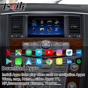 Беспроводной интерфейс CarPlay/Android автомобильный <span class=keywords><strong>gps</strong></span> навигатор для патруля Y62 2014-18 лет мультимедийный видеоинтерфейс поддержка зеркальной связи - Product Image 5