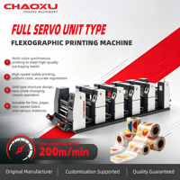 Machine d'impression flexographique de type unitaire, presse d'impression flexo rouleau à rouleau pour film plastique et papier