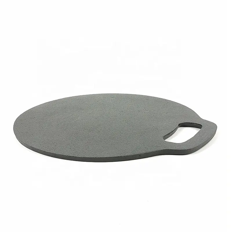 Cast Iron Griddle Pre-seasoned Round Cast Iron Pan for Pancakes Pizzas and Quesadillas