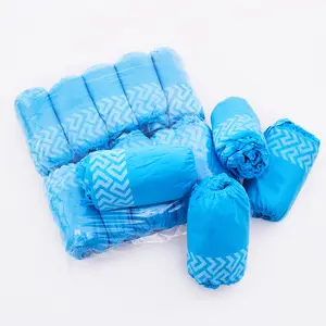 PP Shoe Cover Cover --100pc/bag Disposable Non Woven Blue Soft Antiskid Shoe Cover With CE With High Quality Factory Price
