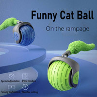 Smart Speedy Tail 2.0 Interactive Silicone Pet Toy Ball Eco-Friendly Electric Rolling Cat Toy Modern Sport Style pour chiens