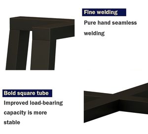 Pieds <span class=keywords><strong>de</strong></span> <span class=keywords><strong>table</strong></span> <span class=keywords><strong>en</strong></span> fer robustes et modernes, design à double fixation <span class=keywords><strong>de</strong></span> 18 pouces pour plateaux <span class=keywords><strong>en</strong></span> <span class=keywords><strong>verre</strong></span>, marbre et bois - Product Image 6