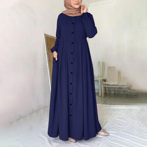 SIPO Abaya donne abito musulmano Baju Gamis Atasan Panjang Muslima Cewek Wanita <span class=keywords><strong>Adem</strong></span> Maxi vestito turco signore abito musulmano - Product Image 4