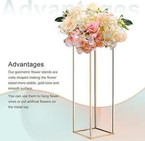 Metal Gold Column Geometric <strong>Flower</strong> Stand Gold <strong>Flower</strong> <strong>Display</strong> Rack Wedding Decorations Table Centerpieces <strong>Flower</strong> Vase Stand - Product Image 3