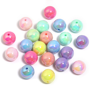Cuentas Sueltas Acrílicas Sólidas de 16 mm, Color UV, con Orificio Pasante, para Joyería Moderna DIY, en Oferta - Product Image 4