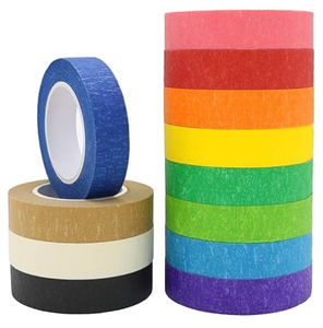 Rubans de masquage colorés en PVC souple, imperméables, à déchirure facile, de tailles personnalisées, pour fournitures scolaires - Product Image 6
