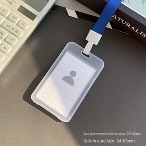 Porte-cartes à lanière en gros Porte-cartes en <span class=keywords><strong>plastique</strong></span> transparent double face <span class=keywords><strong>pour</strong></span> les cartes du personnel de travail - Product Image 6