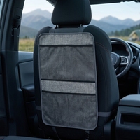 Organisateur de siège arrière de voiture de luxe en maille Oxford polyester, boîte de rangement suspendue pour l'organisation des jouets
