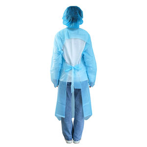 قناع وجه للاستعمال مرة واحدة مضاد للماء CPE من البلاستيك CPE الأكثر مبيعًا قناع وجه للاستعمال مرة واحدة للكبار <span class=keywords><strong>CE</strong></span> ثوب طبي لمدة عامين - Product Image 4