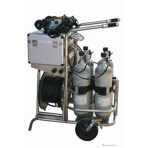 Appareil respiratoire <span class=keywords><strong>mobile</strong></span> sur chariot, chariot d'alimentation en air <span class=keywords><strong>mobile</strong></span>, appareil respiratoire à long tube, 2 ou 4 cylindres avec masque - Product Image 1