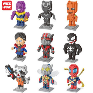Vente en gros de jouets éducatifs pour enfants Zhiying LNO ABS, blocs de construction en micro-particules, mosaïque, héros de la justice, cadeau - Product Image 2