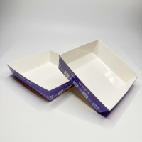 Boîte d'emballage pour plateau de charcuterie à emporter, boîte à sandwich en papier kraft carrée, boîte à gâteau avec couvercle transparent