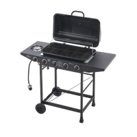 Grill BBQ en acier MQ SKJ avec allumage piézoélectrique, haute pression, sécurité et contrôle de température, pour cuisson à l'huile - Entrepôt USA