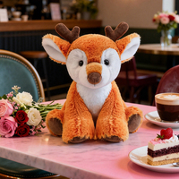 Boneka Hewan Rusa Sika Berbintik Super Lembut Kustom, Mainan Plush Realistis Ramah Lingkungan Isi Kapas PP, Pereda Stres, Hadiah Ulang Tahun