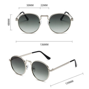 <span class=keywords><strong>New</strong></span> Retro Estilo Britânico Óculos De Sol para Cavalheiros Confortável UV400 Metal Frames Simples Moda Decorativa Óculos De Sol - Product Image 4