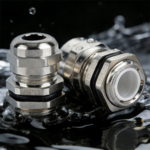 ตัวเชื่อมสายไฟกันน้ำ JIAF รุ่น PG13.5 ระดับ IP68 ทำจากทองเหลืองชุบนิกเกิล คุณภาพสูง ปรับแต่งได้ รุ่น PG16 PG19 - Product Image 1