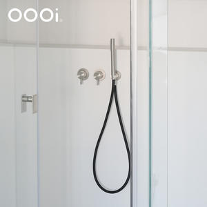 Juego de ducha fría y caliente dorado cepillado de gama alta, juego de grifo de ducha de lluvia antihuellas oculto para Baño - Product Image 5