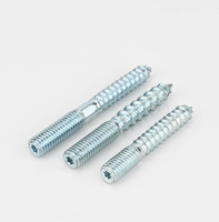 Vis autotaraudeuse à pointe acérée à double filetage Torx en acier au carbone, plaquée zinc bleu-blanc