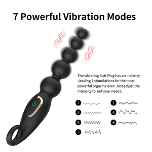 Vibrador Anal de Silicona, Tapón Anal, Estimulador de Punto G, Juguete Sexual para Adultos, Masturbación, Cuentas Anales para Parejas - Product Image 2