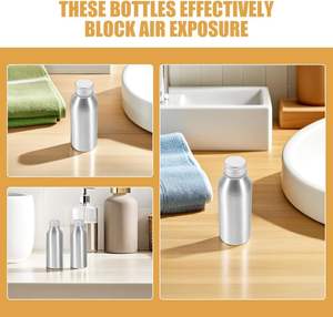 Bouteille vide en aluminium de 30ml 50ml 100ml 120ml 150ml 250ml 500ml avec bouchon en aluminium - Product Image 3