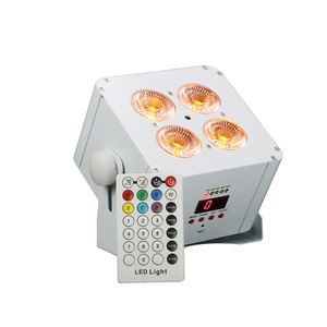 Mini 4pcs rgbwa + UV Led Slim Flat Par Đèn sân khấu DJ uplight không dây IRC điều khiển từ xa DMX Đèn sân khấu giá cả phải chăng cạnh tranh - Product Image 6