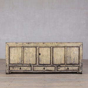 <span class=keywords><strong>Mueble</strong></span> <span class=keywords><strong>de</strong></span> Almacenamiento <span class=keywords><strong>de</strong></span> Madera Maciza Blanca Envejecida <span class=keywords><strong>de</strong></span> Estilo Rústico Francés, Apto para Sala <span class=keywords><strong>de</strong></span> Estar y Dormitorio - Product Image 1