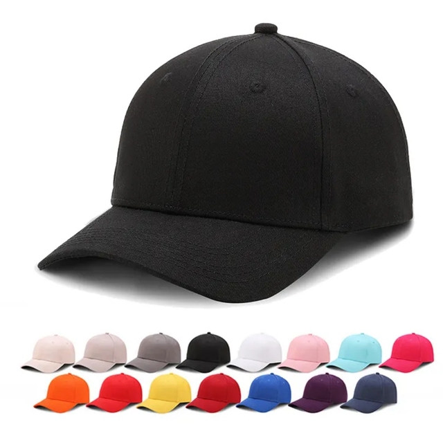 Factory Wholesale Custom Blank Cotton Sport Hats 6 Panel Plain Baseball Cap