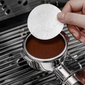 Filtro redondo de café italiano, papel con mango Hine, filtro de agua secundario, filtro de café de papel, juego de café de 51 Universal/53/58mm - Product Image 1