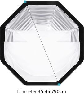 Neewer 35.4 ''/ 90cm bát giác softbox phát hành nhanh chóng với Bowens núi mang túi - Product Image 2