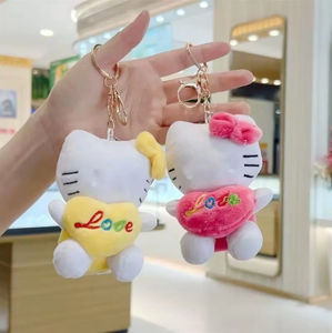 Muñeco de <span class=keywords><strong>gato</strong></span> KTT de 12CM, colgante pequeño, juguete de peluche, muñeco de <span class=keywords><strong>gato</strong></span> bonito, llavero Popular al por mayor, colgante de muñeca - Product Image 6