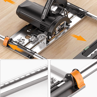 Scie circulaire électrique Tondeuse Machine 7in Edge Saw Guide Positionnement Rip Cutting Board Tool Router Circle Milling Groove