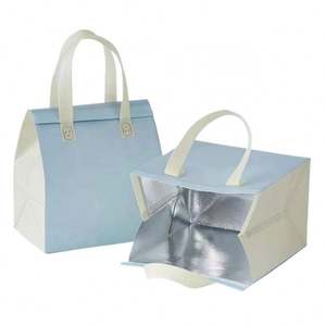 Bolsa Térmica Impermeable de Aluminio con Logotipo Personalizado, Bolsa de Transporte Aislada, de Tela No Tejida, Buen Precio - Product Image 6