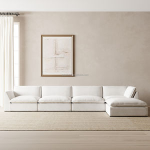 Современный стиль, высокое качество, L-образный секционный диван Chesterfield, мебель для гостиной или дома или отеля - Product Image 1